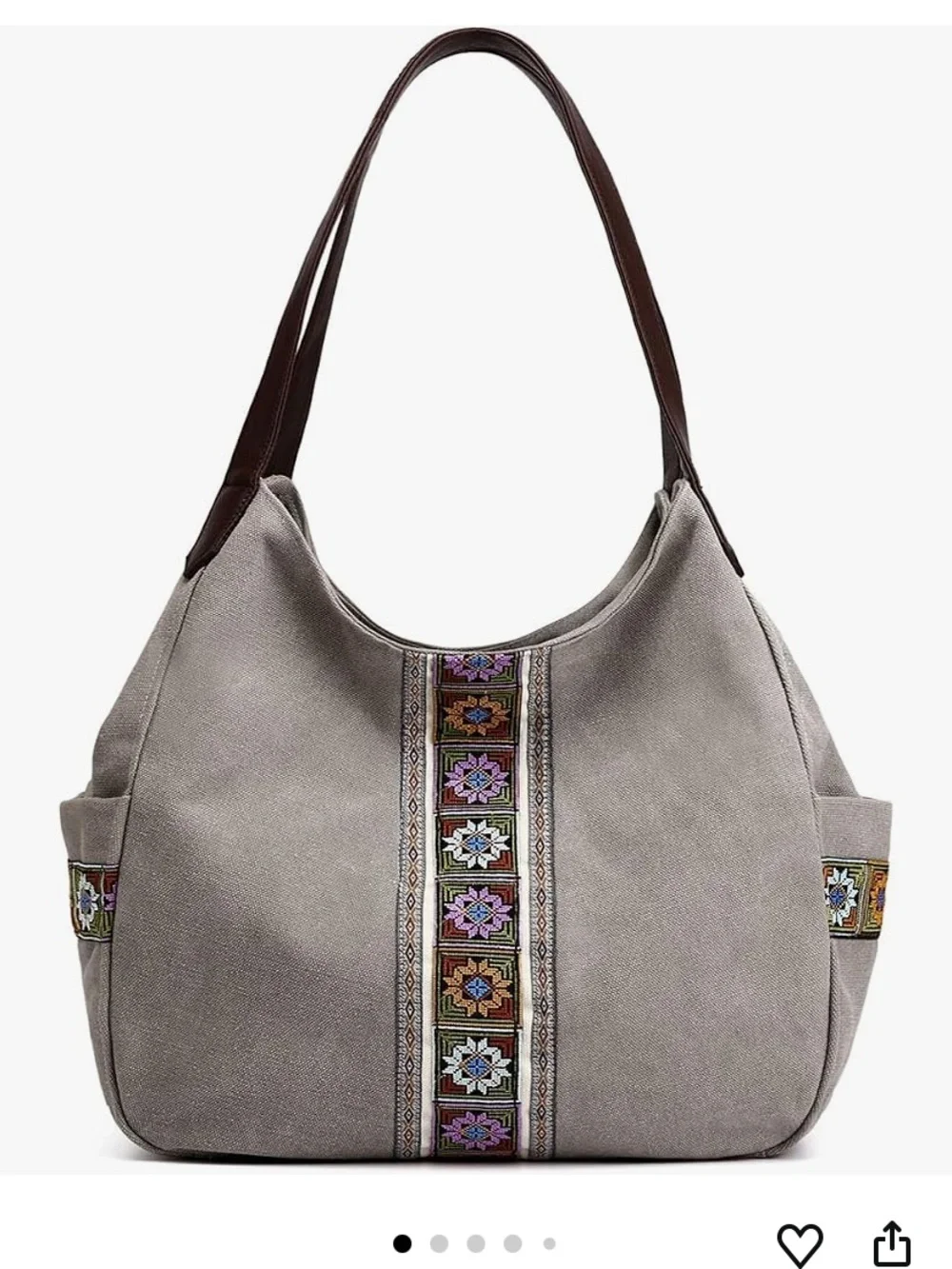 Worldlyda Women Canvas Hobo Bag